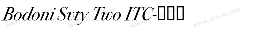Bodoni Svty Two ITC字体转换